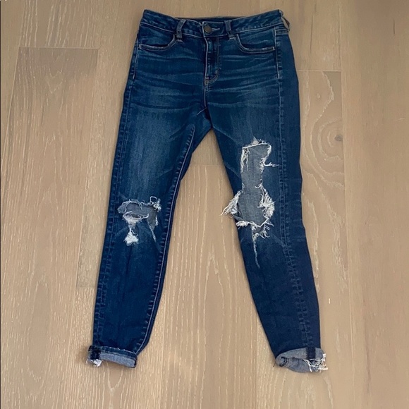 🛒 American Eagle Ripped Skinny Jeans - Picture 1 of 3